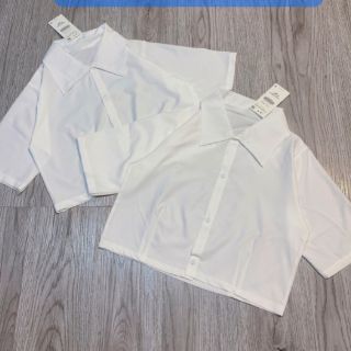 ÁO SƠ MI CROPTOP CỔ BẺ ULZZANG