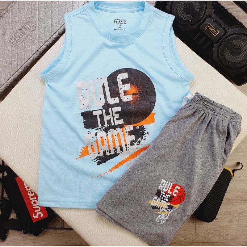 BỘ COTTON SÁT NÁCH BÉ TRAI . BỘ PLACE VNXK