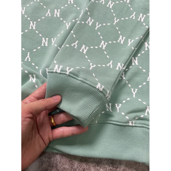 (HÀNG XUẤT XỊN) Bộ 1922 M//L//B N//Y MONOGRAM SWEATSHIRT &amp; PANTS IN MINT GREEN Made in V//N full-tag-code  SIZE XS S M