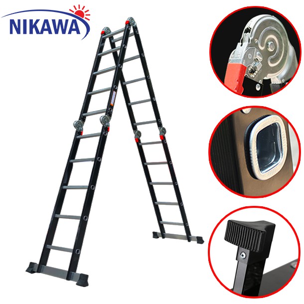 Thang nhôm gấp đa năng 6m NKG-45 Nikawa Nhật Bản