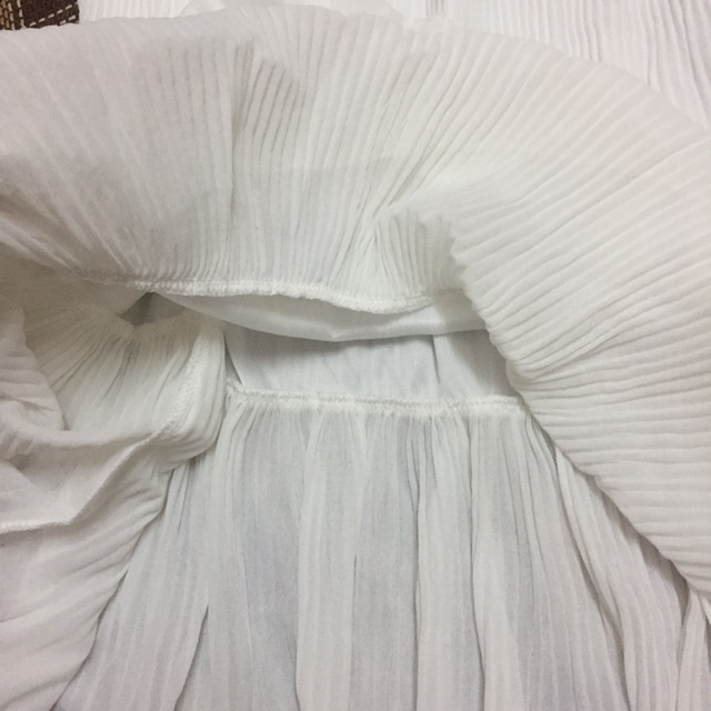 [Sẵn] Chân váy midi voan dài dập li hai tầng loại đẹp (có ảnh thật) | BigBuy360 - bigbuy360.vn