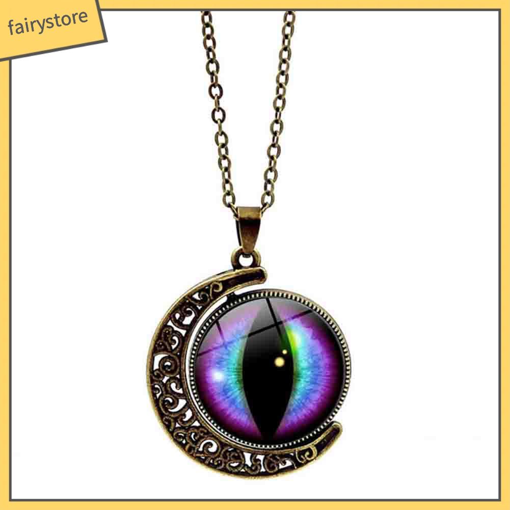 Trang sức dây chuyền đeo cổ họa tiết mắt rồng bắt mắt