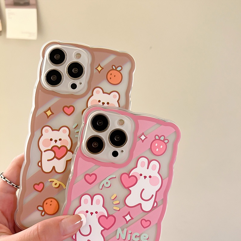 Ốp Điện Thoại Họa Tiết Hoạt Hình Dễ Thương Cho iPhone 13Pro 11 12pro 6 7 8 plus XS-14
