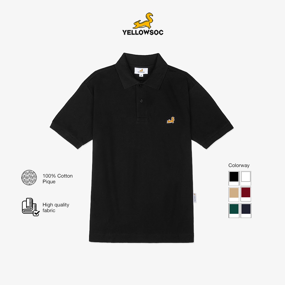 Áo Polo Yellowsoc Classic - Black