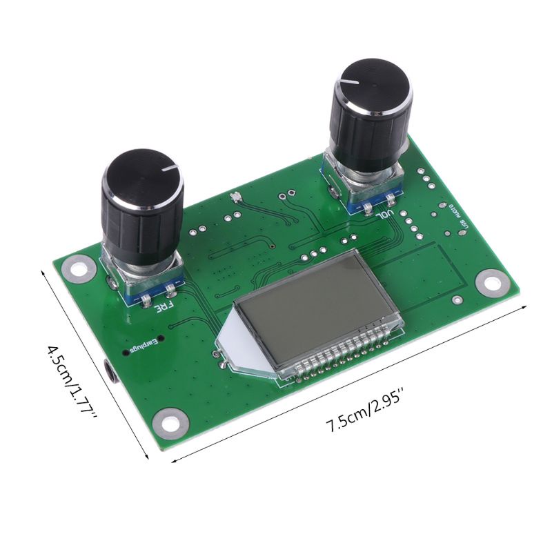 Mô-đun Nhận Tín Hiệu Radio FM 87-108MHz DSP &amp; PLL LCD + Điều Khiển Tiếp Xúc