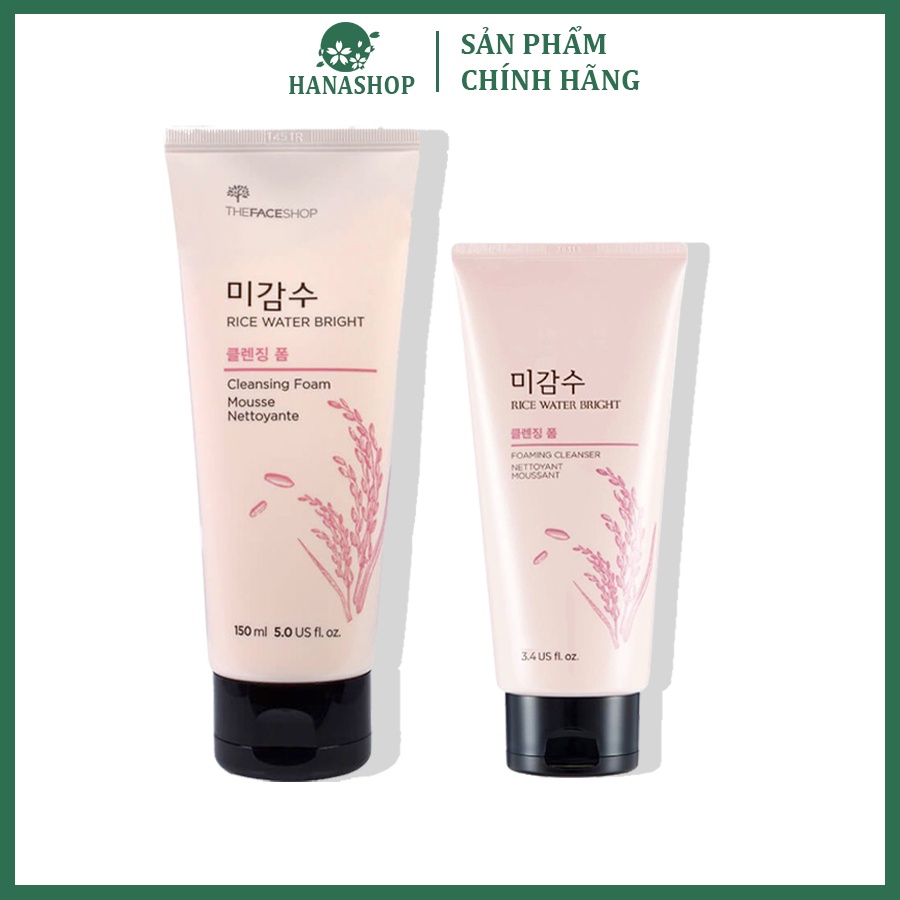 Sữa Rửa Mặt Làm Sáng Da Thefaceshop Rice Water Bright Cleansing Foam 100ml