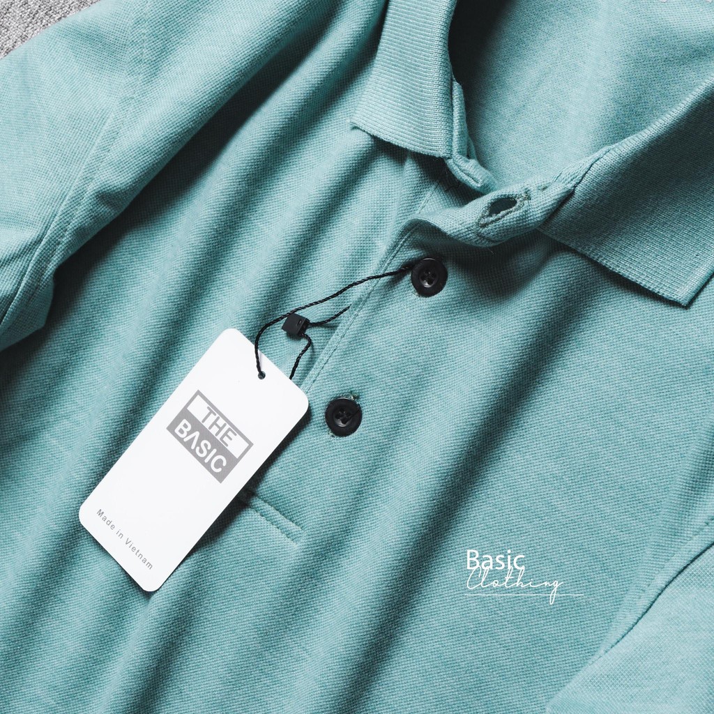 Áo phông polo nam form vừa VNXK cotton gai cá sấu | BigBuy360 - bigbuy360.vn