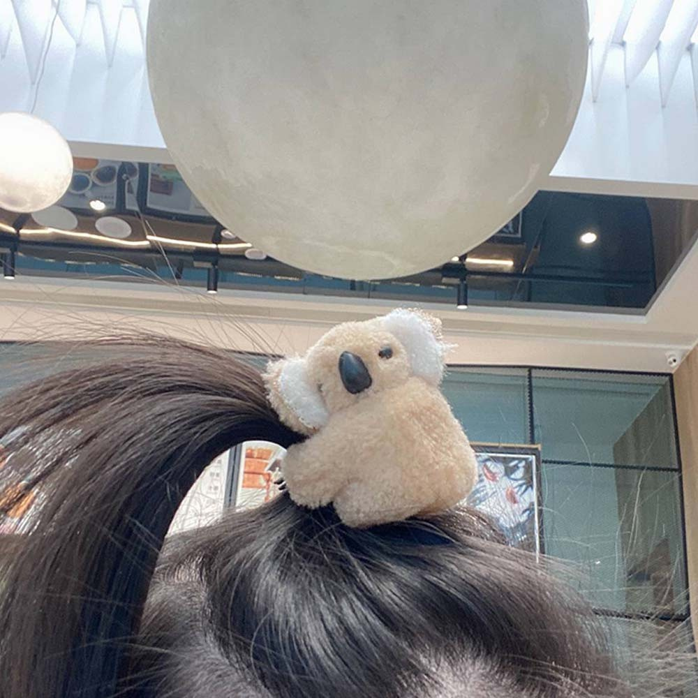 Kẹp Tóc Hình Gấu Koala Nhồi Bông Dễ Thương Nhiều Màu Sắc Phong Cách Hàn Quốc Cho Nữ