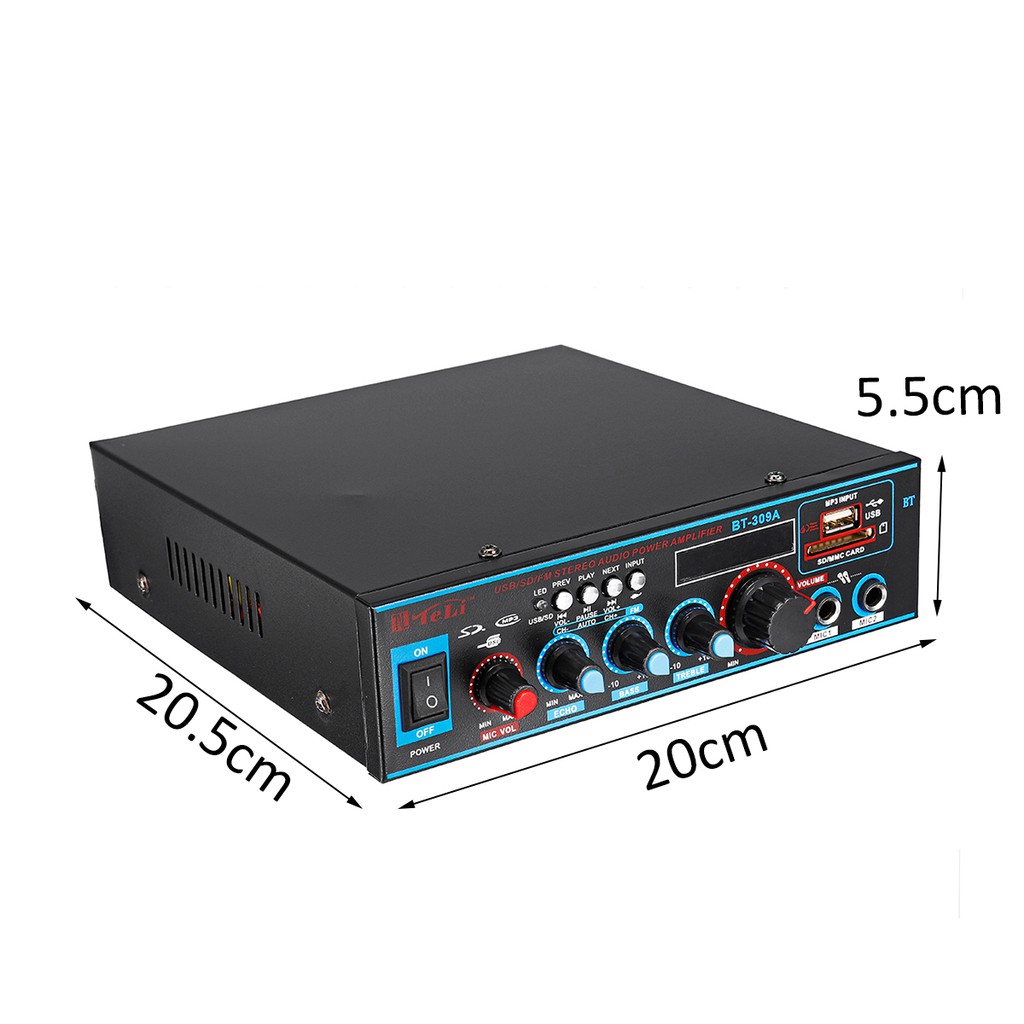 Ampli Karaoke Mini Bluetooth Cao Cấp BT-309A