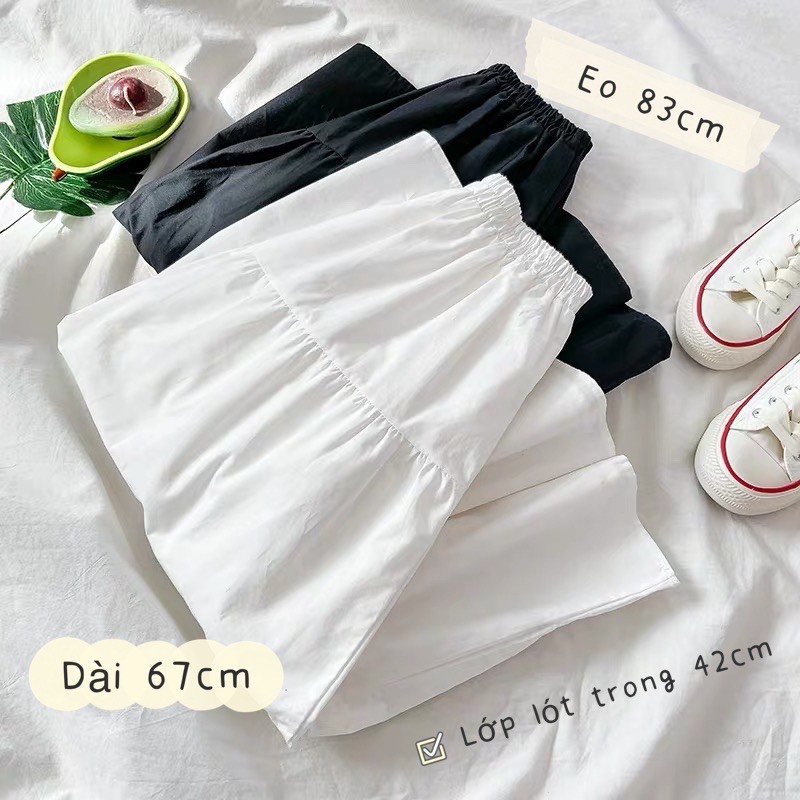 Chân váy dài ❤️Sale❤️ Chân váy nữ Vintage 2 lớp nhiều tầng kiểu dáng ullzang | BigBuy360 - bigbuy360.vn