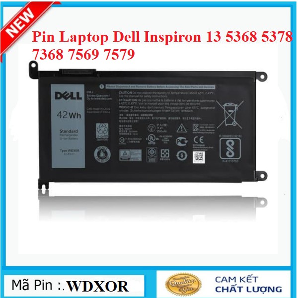 Pin Laptop Dell Inspiron 13 5368 5378 7368 7569 7579 - Pin ZIN Nhập Khẩu