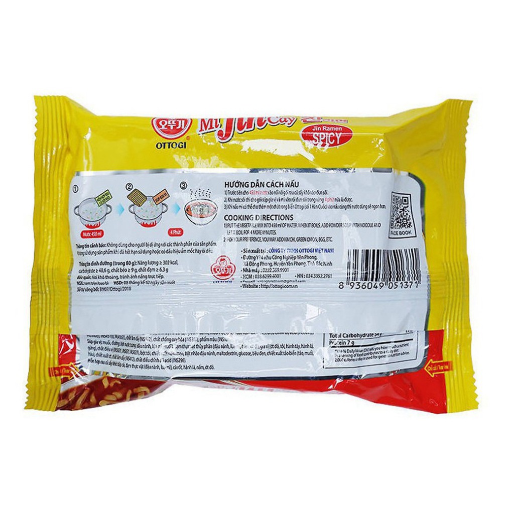 [FREESHIP❤️] - Mì Jin Cay Ottogi VN Mini gói 80g