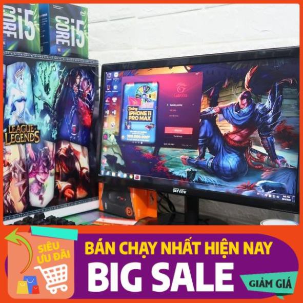 HÀNG CHÍNH HÃNG -  [ Màn 22inh mới chip I3 Ram 4G ] Bộ Máy Tính Chơi Game Liên Minh GTA 5 PUBG Đột Kích