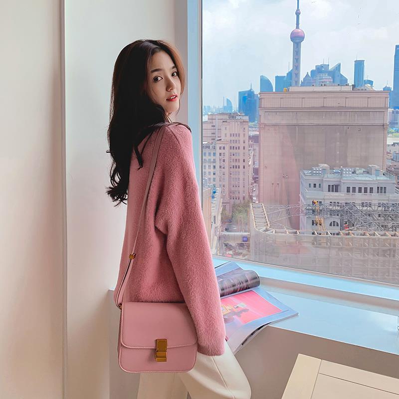 Áo len tay dài dáng rộng thời trang thu đông phong cách Hàn Quốc mới