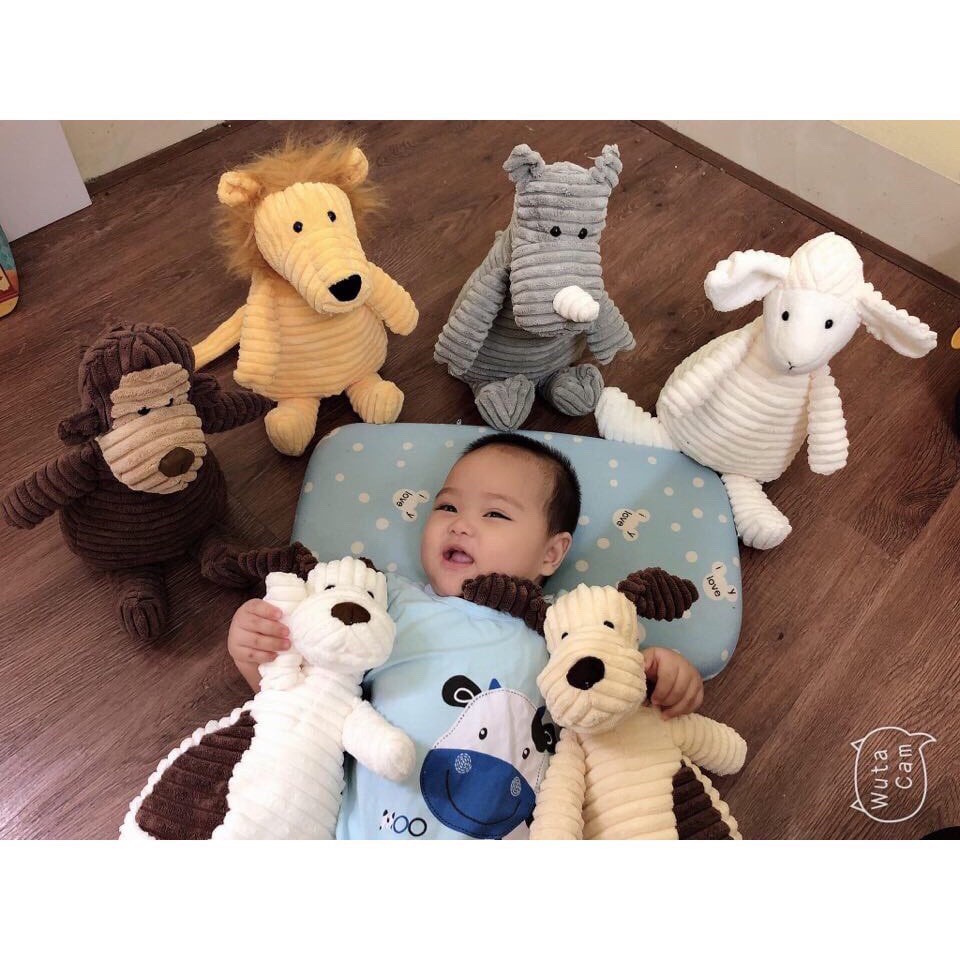 Cún bông, thú nhồi bông size 40cm, mềm mịn, không xù lông, ngộ nghĩnh đáng yêu cho bé ôm ngủ, chơi và chụp ảnh