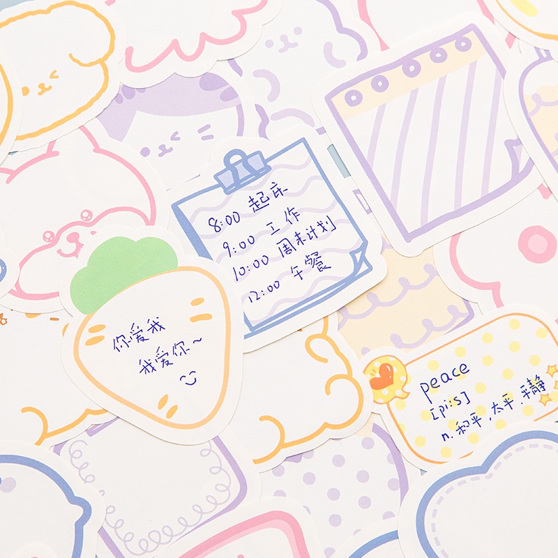 Set 90 Tờ Giấy Note Ghi Chú Nhiều Hình Dạng Sáng Tạo