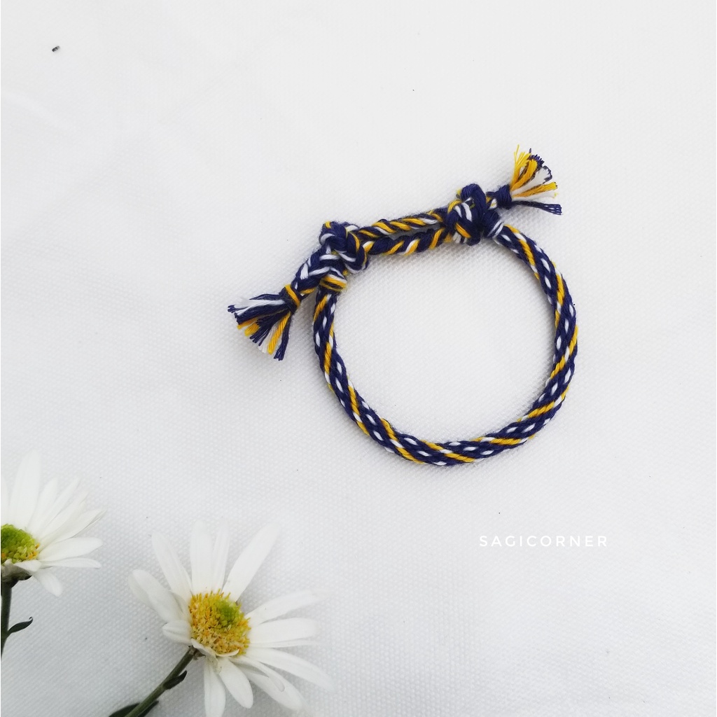 Vòng tay, vòng chân kumihimo bằng chỉ l Vòng chỉ handmade