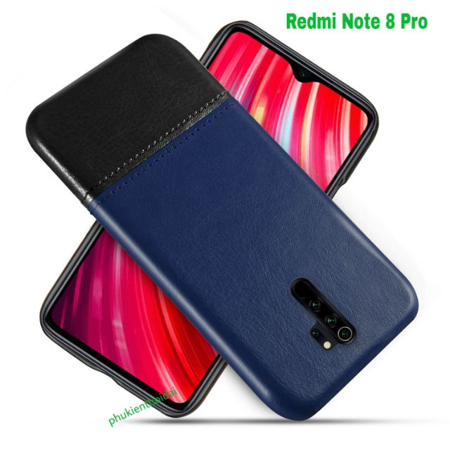 Ốp lưng Redmi Note 8 Pro FREESHIP Từ 50k vân da khâu chỉ thời trang cao cấp