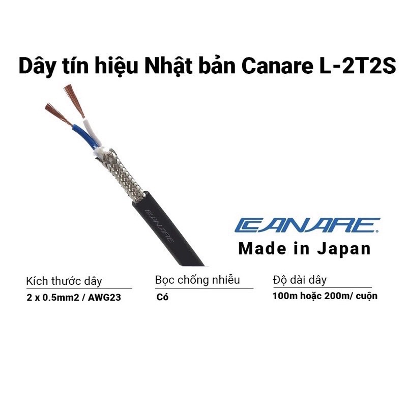 Dây tín hiệu CANARE Made in JAPAN hàng chất lượng.