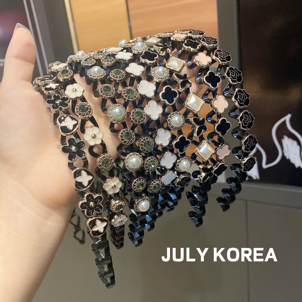 Bờm tóc chia lọn đính hạt cườm nhiều kiểu dáng mẫu mã sang chảnh TB579