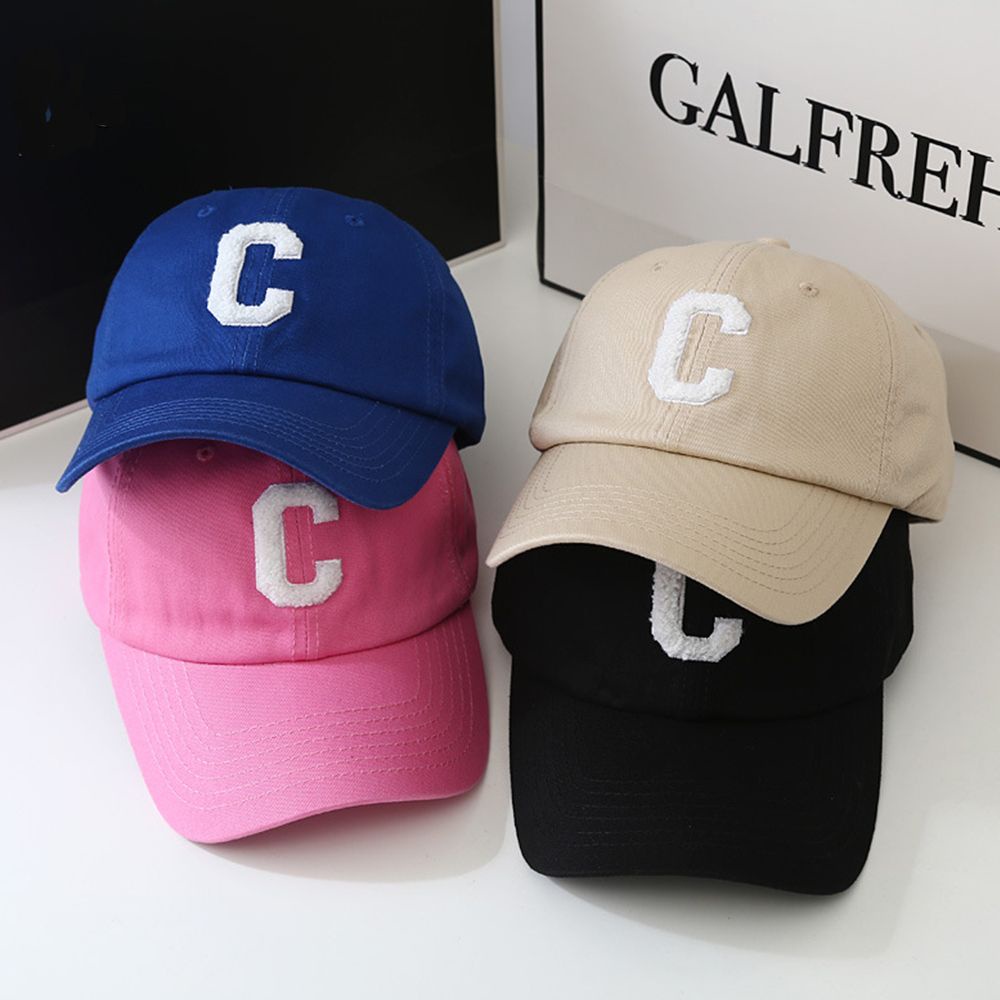 Mũ lưỡi trai bằng cotton in chữ C cổ điển phong cách Hàn Quốc thời trang xuân hè cho nam và nữ