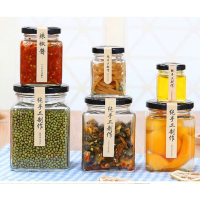 LỌ THỦY TINH VUÔNG / 50ML, 100ML, 200ML, 300ML, 380ML, 500ML, 750ML