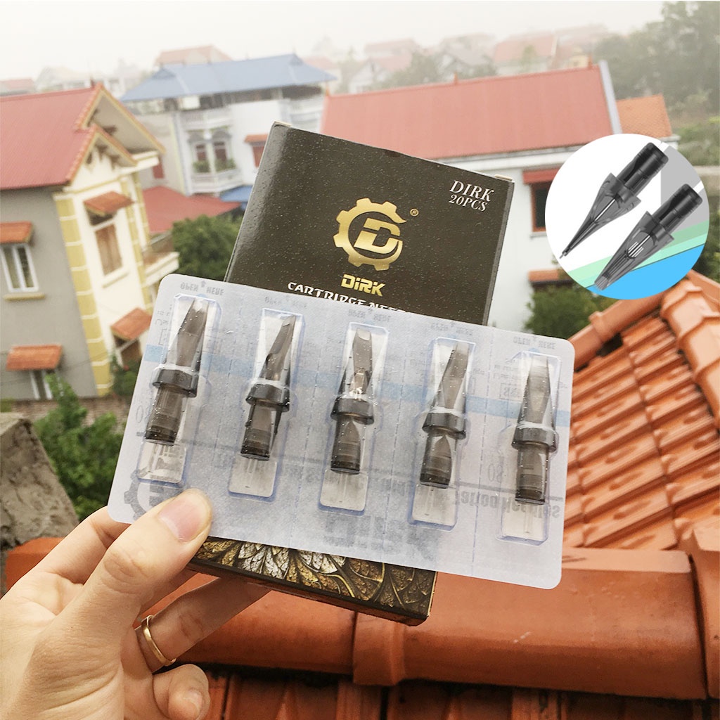 Kim  Dirk máy pen xăm tatto sắc bén phun môi mày đi nét  bong đậm dạng vỉ hộp 20 Cái