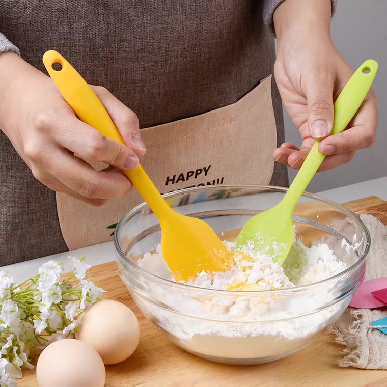 SPATULA PHỚI TRỘN CÁN SILICON TO / NHỎ