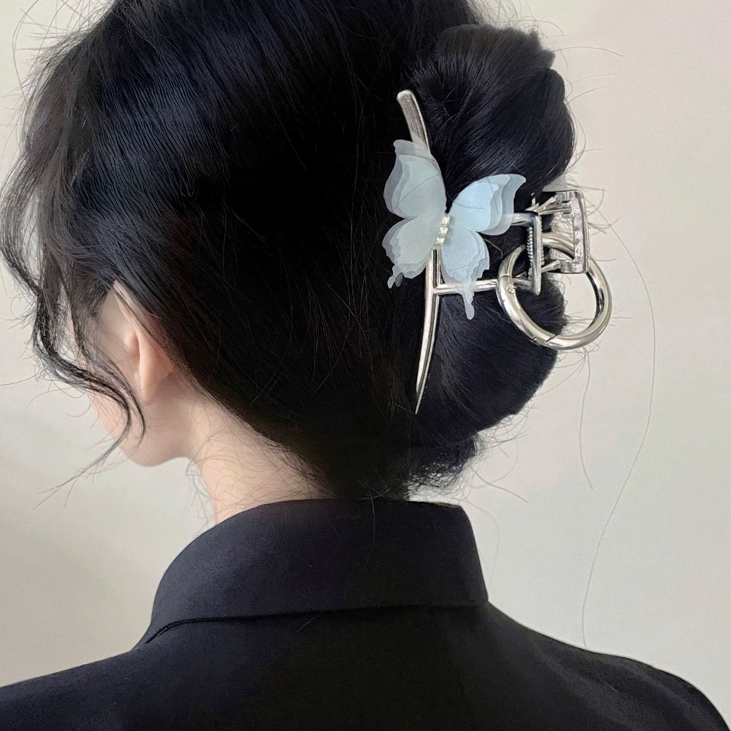 Phụ Kiện Kẹp Tóc Hình Bướm Bằng Kim Loại Mới 2022