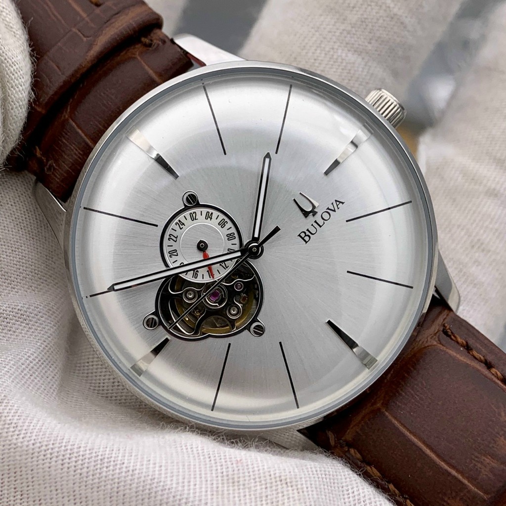 Đồng Hồ Nam Bulova Automatic 96A118 Brown Tone - Dây Da - 40mm(1993 Watch)