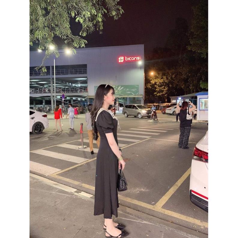 Váy thu đông đẹp dáng dài kiểu Hàn Quốc 2020 VIP