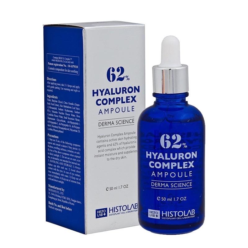 Tinh Chất Cấp Ẩm 62% Hyaluron Complex Ampoule 50ML - Bác Sĩ Nghĩa
