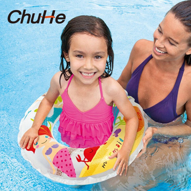 CHUHE  Bể bơi trẻ em &amp; bể bơi người lớn vòng bơi nhiều màu 5 size