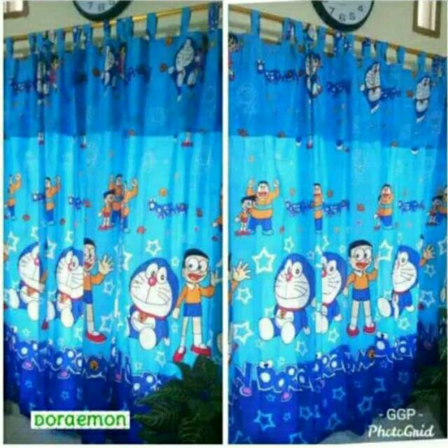 Rèm Cửa Họa Tiết Doraemon Xinh Xắn