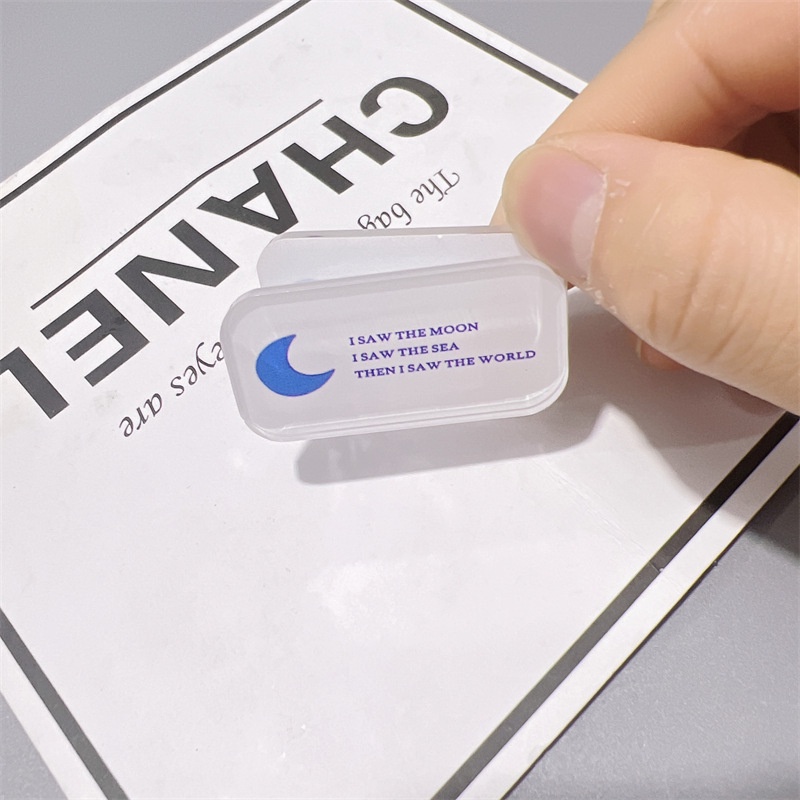 Kẹp Đóng Kín Tài Liệu mini Hình Mặt Trăng Xanh Dương