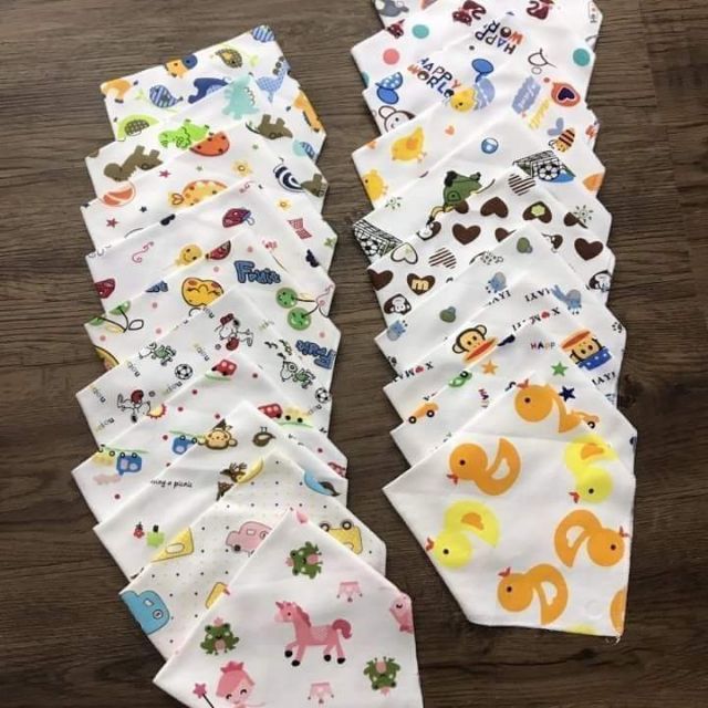 Combo 500 Yếm cotton 2 lớp mịn