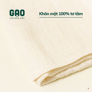 Khăn mặt tơ tằm 100% - 30x45cm
