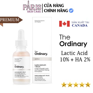 Serum The Ordinary Lactic Acid 10% + HA 2%. Giữ nước, cung cấp độ ẩm cần thiết cho làn da căng mong mềm mại