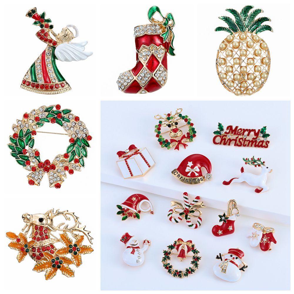 Ghim Cài Áo Chủ Đề Giáng Sinh Năm Mới|Ghim Cài Áo Hình Cây Thông Noel