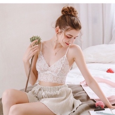 Áo Bra Ren Quây Hai Dây Sexy Gợi Cảm Cho Bạn Gái 992 nội y xanh thiết kế thoáng mát