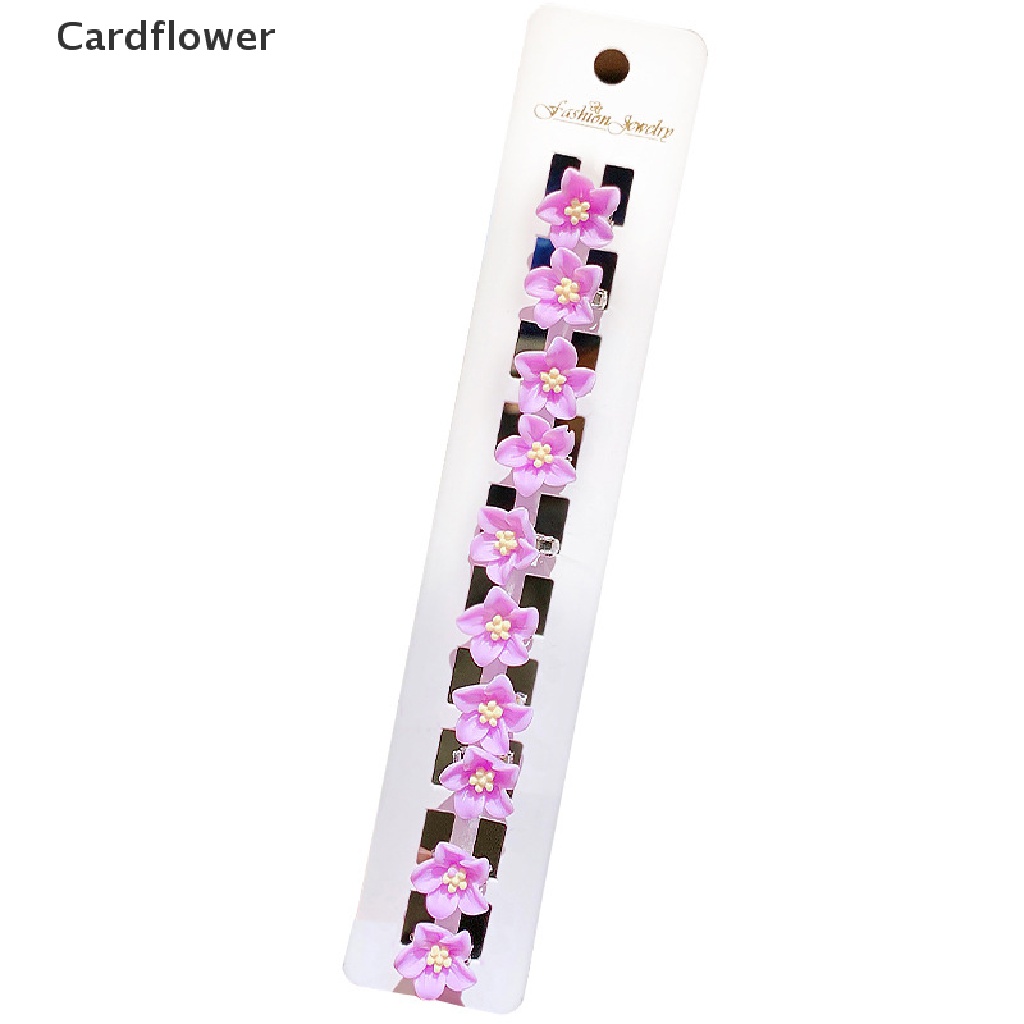 Bộ 10 Kẹp Tóc Hình Hoa Dễ Thương