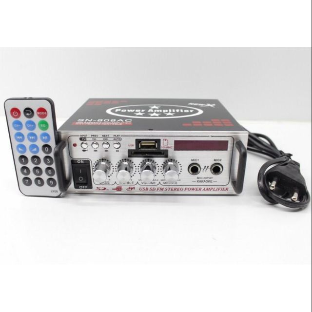 Âm ly mini nghe nhạc hát karaoke SN-808BT