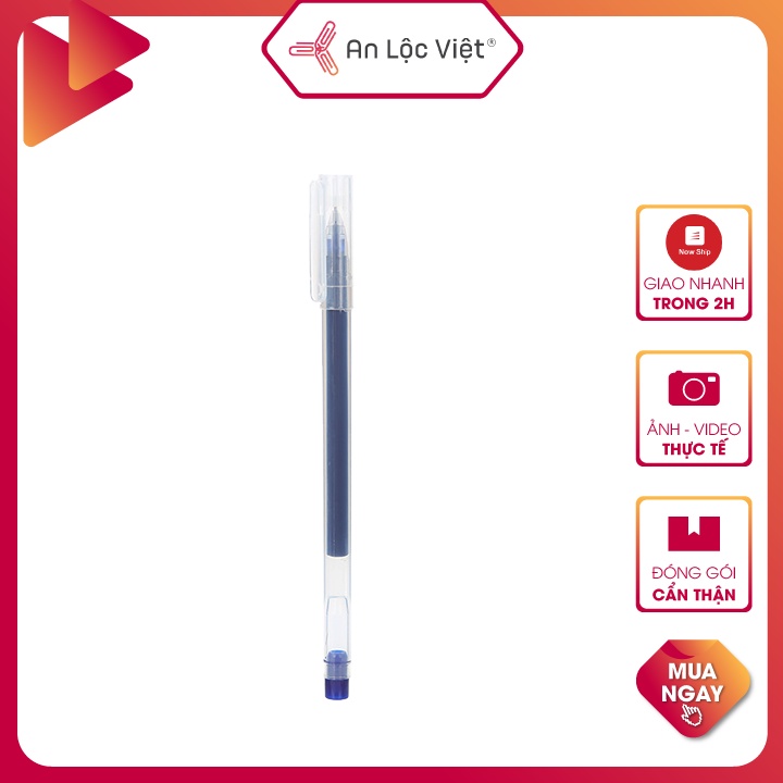 Set 10 Bút Mực Gel Nhám Sợi Carbon 0.5mm RA-1001 3 màu Xanh - Đỏ - Đen, sử dụng cực kỳ tiết kiệm