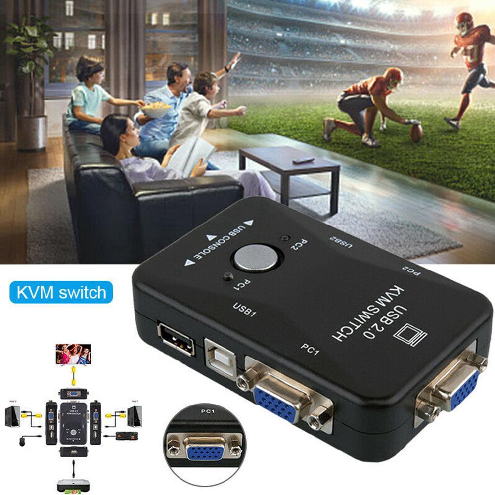 Bộ Chia 2 Cổng Usb Vga Kvm Cho Chuột Và Bàn Phím Máy Tính