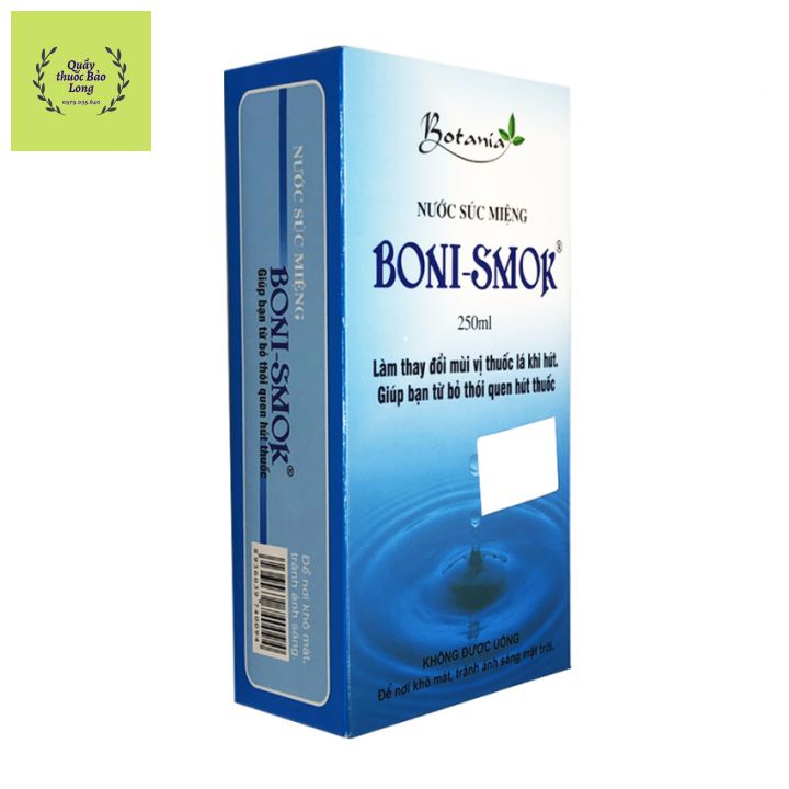 hiệu quả số 1- BONI-SMOK Cai Thuốc Lá Thật Dễ Dàng Hiệu Quả