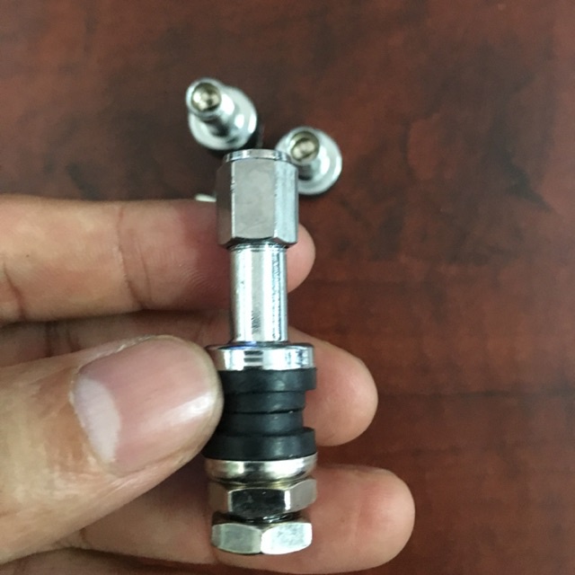 Chân van vòi Inox không ruột cho bánh mâm các loại xe