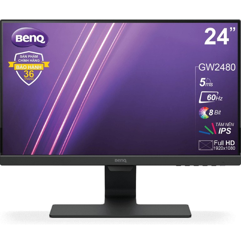 Màn hình BenQ Eye-Care GW2480 24 inch Full HD 1920 x 1080 5ms 60Hz IPS Speaker 1W x 2 ChínhHãng