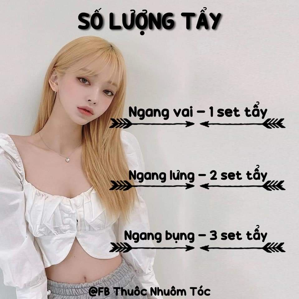 [ Combo ] Combo Nâng Tông, Thuốc Tẩy Tóc Tặng Oxy Trợ Nhuộm