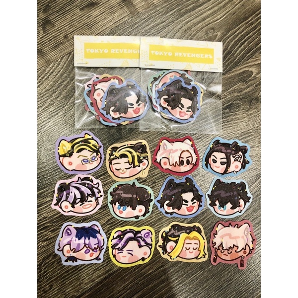 Set sticker lấp lánh Tokyo Revengers (36 mẫu) Mn xem mô tả và bấm xem hình để chọn set ạ