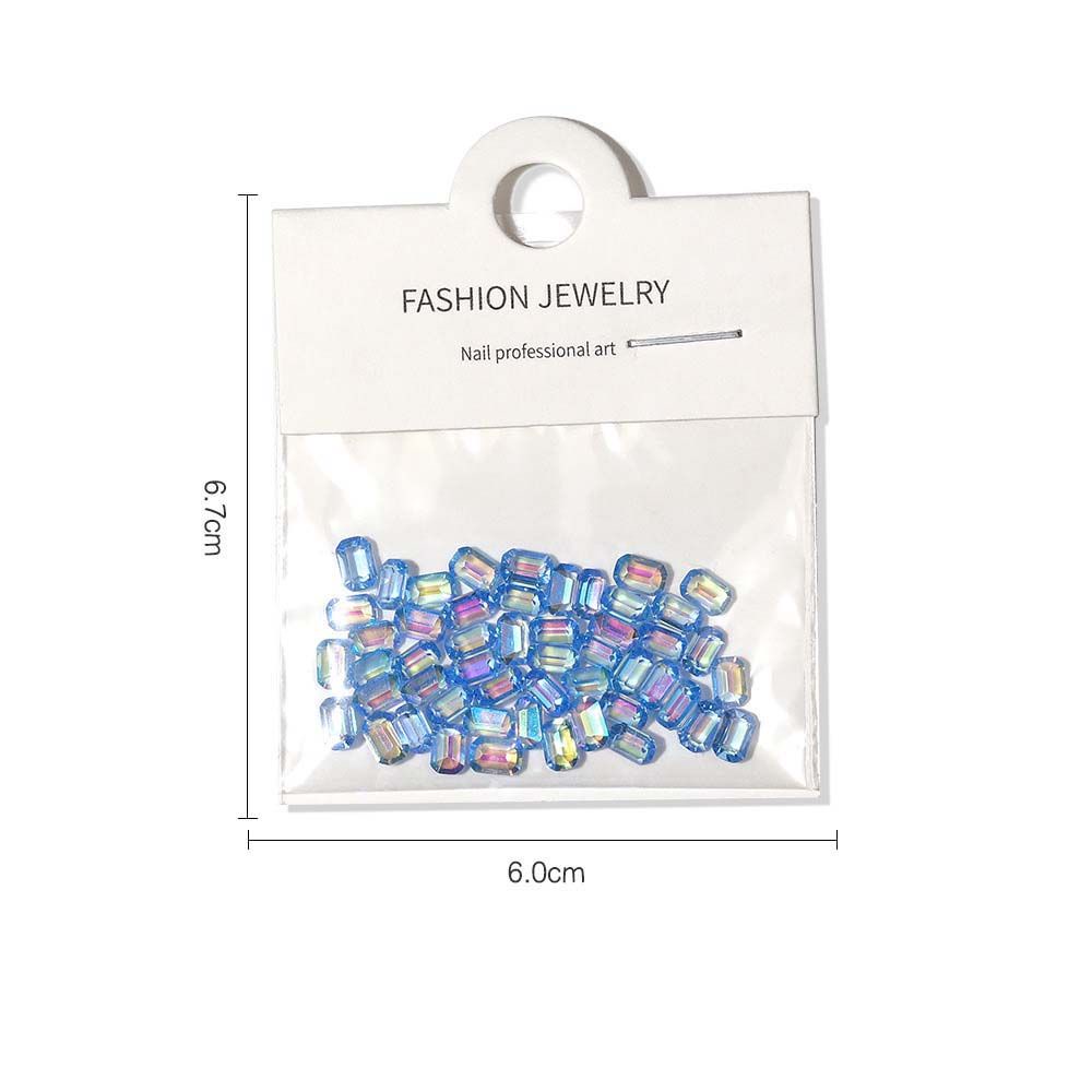 [Hàng mới về] Bộ hạt đá đính trang trí móng tay nghệ thuật 3D nhiều màu sắc thời trang